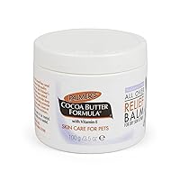 for Pets Cocoa Butter Fragrance Free All Over Relief Balm for Dogs | Dog Skin Soother Balm, Dog Paw Balm for Dry Skin & Pads Cocoa Butter Formula with Vitamin E for Pets (FF15589)