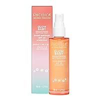 Pacifica Beauty, Glow Baby Brightening SPF 45 Makeup Setting Spray, Broad Spectrum UVA/UVB Protection, Blue Light Protection, Non-Greasy, Face Sunscreen, Sets Makeup, Makeup Primer, Vegan Formula