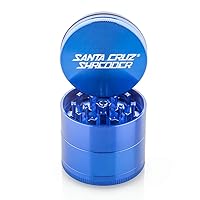 Santa Cruz Shredder Metal Spice Grinder Made in USA (Small (1.7 Inch), Blue)
