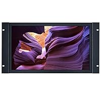 17.3'' inch PC Monitor 1920x1080 16:9 Widescreen AV BNC HDMI-in VGA Embedded Open Frame Wall-Mounted Built-in Speaker Remote Control LCD Screen Display Pluggable U-Disk Video Player K173MN-59