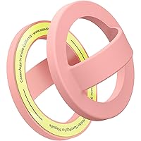 Caseology Nano Pop Magnetic Phone Ring Holder [Built - in Magnet] Compatible with Magnetic Compatible with iPhone 14/13/12 Series (2022) - Peach Pink