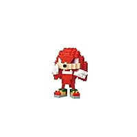 nanoblock - Knuckles [Sonic The Hedgehog], Character Collection Series Building Kit, NBCC084, for ages 15 and up, 150 pcs