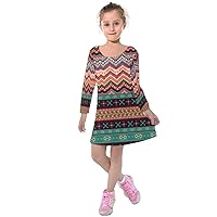 PattyCandy Big Girls Casual Dress Elegant Patchwork Woodland Forest Little Girls Soft Velvet Dresses