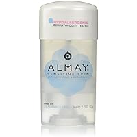 Almay Anti-Perspirant & Deodorant Fragrance Free Clear Gel 2.25 oz (Pack of 5)