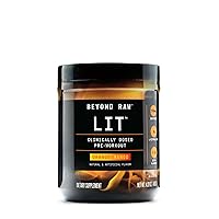 BEYOND RAW LIT | Clinically Dosed Pre-Workout Powder | Contains Caffeine, L-Citrulline, Beta-Alanine, and Nitric Oxide | Orange Mango | 30 Servings
