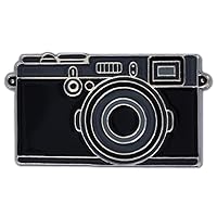 PinMart's Trendy Black Camera Photography Lover Enamel Lapel Pin