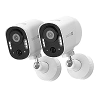 Swann Xtreem 4K 2Pack Wireless Security Cameras with 32GB Micro SD & Cloud Storage, Indoor & Outdoor Surveillance, Ideal for Baby Monitor & Home, 2-Way Talk, Wi-Fi, No Monthly Fee, 4KXTRMPK2-GL