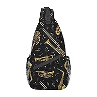 Sling Bag Math Formula Print Sling Backpack Crossbody Chest Bag Daypack For Hiking Travel