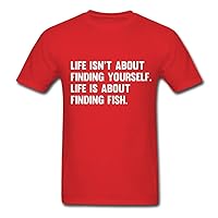 Good Gift Zausy Men's Funny Fishing Life Is About Finding Fish T-Shirts