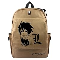 Death Note Anime Canvas Backpack Book Bag Casual Daypack Rucksack with Headphone Jack /2