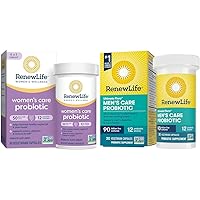 Renew Life Women's Probiotic Capsules, 50 Billion CFU Guaranteed, Supports Vaginal & Men's Care Probiotic Capsules, Supports Mens Digestive
