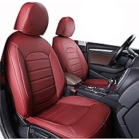 Luxury Leather seat Covers for Land-Rover Range Rover Sport 2007-2011,has LCD Screens at The Back Full Set Front+Rear Cushion Airbag Compatible, red