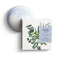 Sprig by Kohler Eucalyptus + Mint Bath Bomb, Natural Botanicals & Premium Skincare Ingredients (Shea Butter, Coconut Oil, & Kaolin Clay) to Cool and Refresh - Breathe