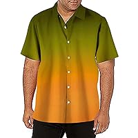 Men Hawaii Shirt Tie Dye Button Up Shirts for Men Casual Top Lightweight Polo Shirt for Men Black Big and Tall Tshirt