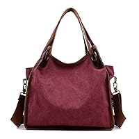 Womens Crossbody Shoulder Bag Canvas Hobo Handbags Casual Daily Purses Messenger Bag