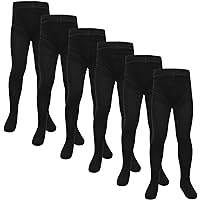 Girls Fleece Lined Thermal Tights Pack Of 3 Cosy Winter Stretchy Tights for Girls Warm and Stylish Leggings