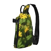 Butterfly With Yellow Flower Crossbody Backpack, Multifunctional Shoulder Bag With Straps