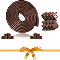 Furniture Edge and Corner Guards | 15 ft Bumper 8 Adhesive Childsafe Corners | Baby Child Proofing Set
