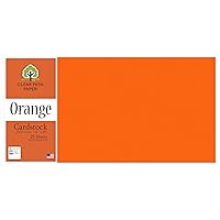 Clear Path Paper - Orange Cardstock - 12 x 24 inch - 65Lb Cover - 25 Sheets