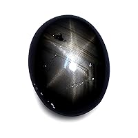 2.68 Ct. Nice!! Natural Black Star Sapphire 6 Rays Loose Gemstone
