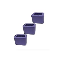Seat Belt Receptacle Stabilizer by Buckle Booster (BPA-Free) - Raises Your Seat Belt for Easy Reach - No More Fishing Or Bruised Hands - Stands Buckle Upright, Fasten Seatbelt Easily (3-Pack, Purple)