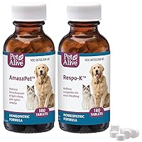 PetAlive Breathe Easy ComboPack for Pets - for Relief of Wheezing, Chest Discomfort, Colds and Respiratory Irritation