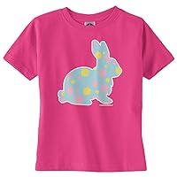 Threadrock Baby Girls' Blue Polka Dot Bunny Infant T-Shirt