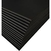 15 Pack Foam Board 24x36 Inches | Black Foam Board 3/16 Inch Thick Black Core Mat | Backing Board for Presentations, Signboards, Arts, Display and Crafts with Double-Sided Sheet