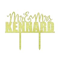 Mr and Mrs Wedding Couple Wood Cake Topper Personlaized Rustic Cake Topper 7
