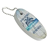 GRAPHICS & MORE Instant Happiness Just Add Water Tropical Beach Floating Keychain Oval Foam Fishing Boat Buoy Key Float