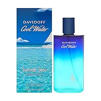Davidoff Cool Water Summer Seas Limited Edition Eau De Toilette Spray for Men, 4.2 Fluid Ounce
