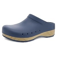 Dansko Kane Slip-On Mule Clog for Women – Lightweight Cushioned Comfort and Removable EVA Footbed with Arch Support – Easy Clean Uppers