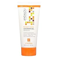 Andalou Naturals Mandarin Vanilla Vitalizing Shower Gel, 8.5 FZ