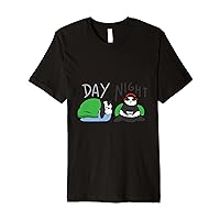 day night sleeping panda play gamer Premium T-Shirt