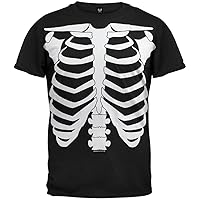 Old Glory - Boys Skeleton Glow in The Dark Costume T-Shirt - X-Large Black