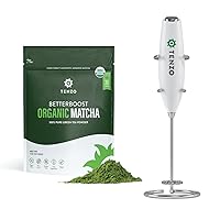 Tenzo Matcha Green Tea Powder BetterBoost (1.06 Ounce) with Whisk Drink Mixer