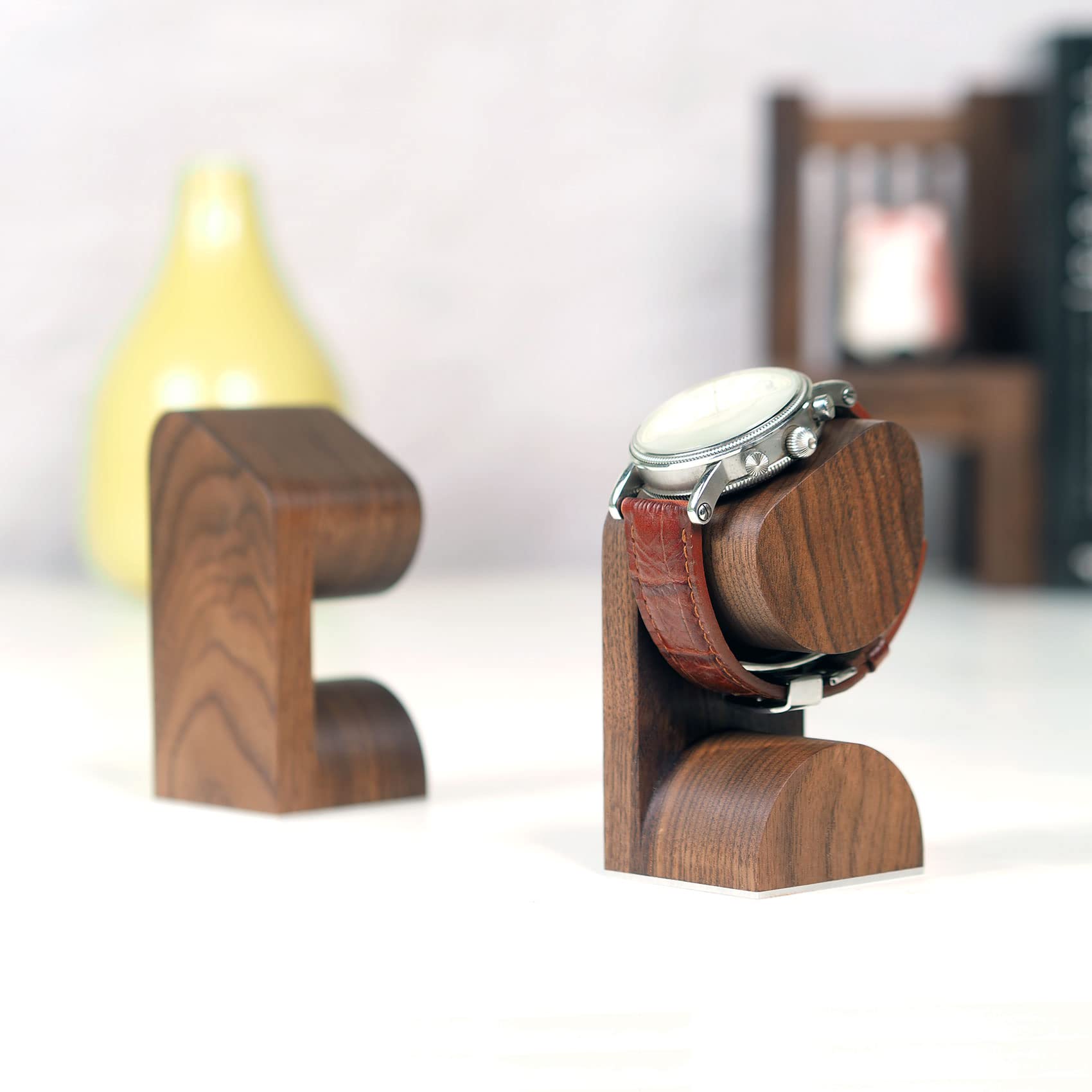 Watch Stand Handcrafted solid wood Watch Display Stand for both Men's and Women's Wrist Watches