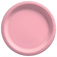 Amscan New Pink Round Paper Plates - 10