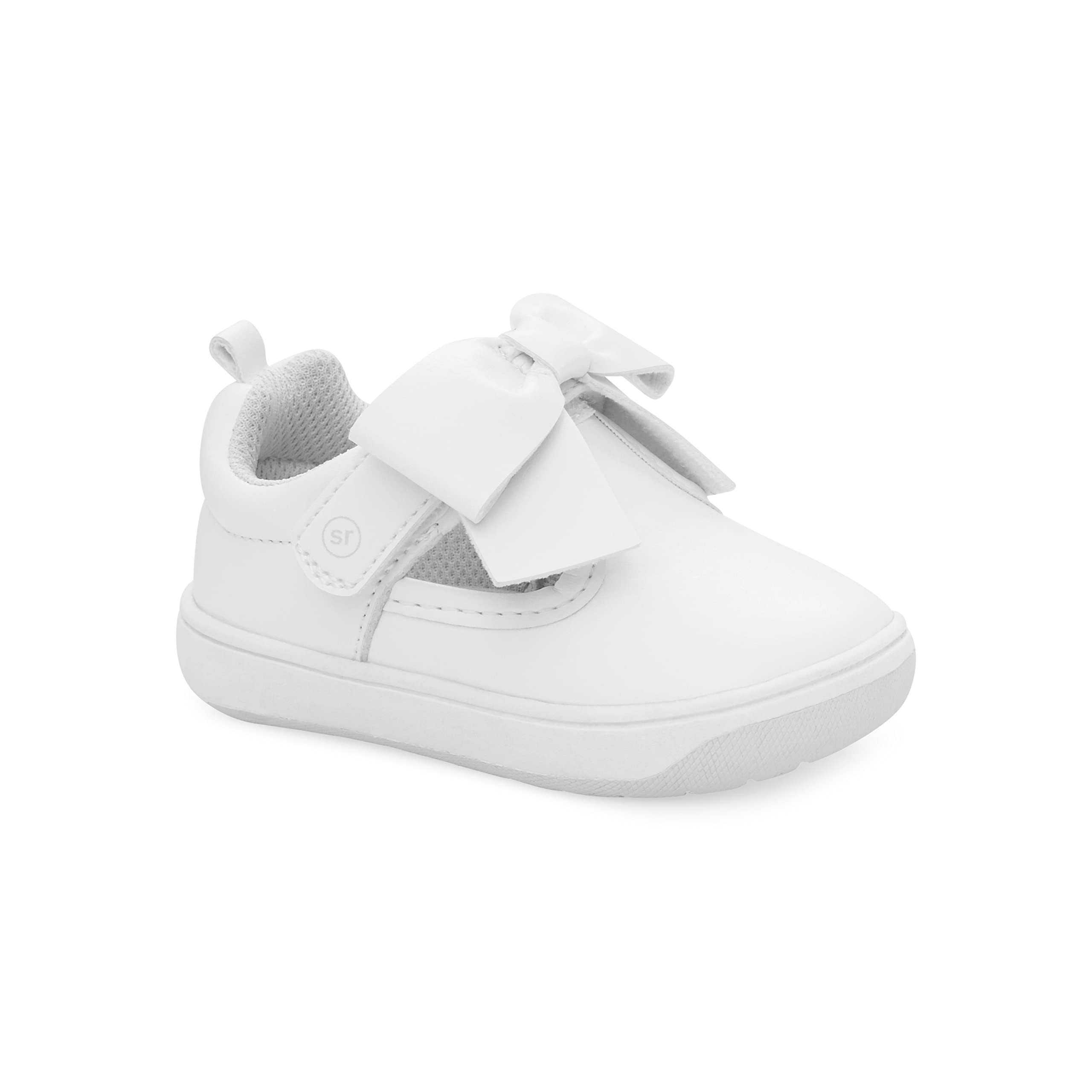Stride Rite 360 Unisex Baby Kamila Sneaker, White, 3 Infant US