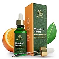 Tree of Life Vitamin C Brightening Facial Serum with Moisturizing Vitamin E for Glowing Radiant Skin; Smoothing Boost Serum for Face, Clean Dermatologist-Tested Skin care, 1 Fl Oz