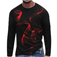 T Shirt for Men's Valentines Gift Graphic Tees 3D Printed Long Sleeve Shirts for Boyfriend Streetwear Trendy Tops