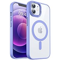 CANSHN Magnetic Designed for iPhone 12/12 Pro Case Clear, Compatible with MagSafe Wireless Charging [Not Yellowing & MIL-Grade Drop Tested] Phone Cases with Shockproof Bumper 6.1