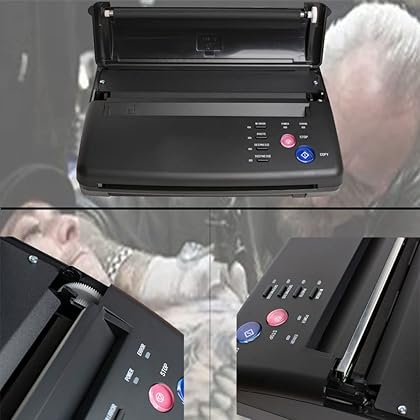 Transfer Copier Printer,Portable Durable ABS Material A4 A5 Stencil Printer with 30pcs Transfer Paper for Art Engraving, Professional Artist(Black)