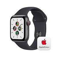 Apple Watch SE (GPS + Cellular, 40mm) - Space Grey Aluminium Case with Midnight Sport Band - Regular with AppleCare+