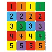Eureka Classroom Supplies 1 to 100 Number Stickers for Kids, 420pc