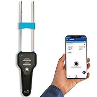 Bluelab METPULSE Pulse Meter Water 3-in-1 Moisture/Nutrient (TDS)/Temperature Test Kit for Garden Soil, Coco, and Solution, Ester for Hydroponic System and Indoor Plant Grow, Clear
