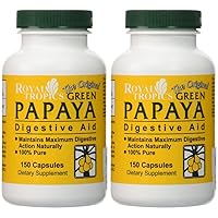 Green Papaya Digestive Enzymes 150 CAPS (Pack of 2)