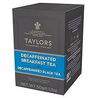 Taylors of Harrogate Decaffeinated Breakfast, Teabags, 20 Count (Pack of 1)