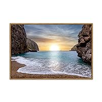 Art Wall Painting Sa Calobra bay Mallorca sunset islands Spain Oil Paintings Photos Posters Prints Beautiful Pictures Canvas for Home Decorations Gift