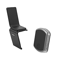 Scosche ProClip Left-Hwith Console Mount Compatible with 2015-2020 Ford F150, 2017-2021 Ford F250/350/450/550 & Super Duty Trucks with MagicMount™ Pro XL Phone Mount Bundle